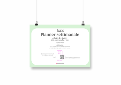 Planner Settimanale cartaceo