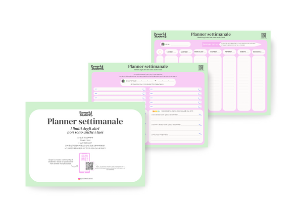 PLANNER SETTIMANALE