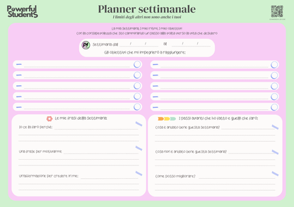 Planner Settimanale Digitale