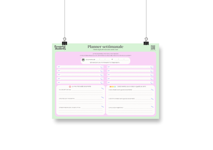 Planner Settimanale cartaceo